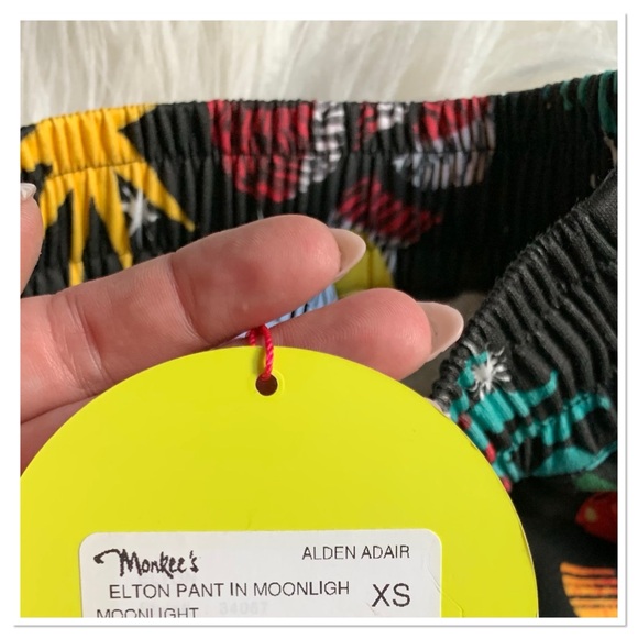 NWT Alden Adair Elton Pant In Moonlight Multicolor Size Extra Small - Picture 9 of 9